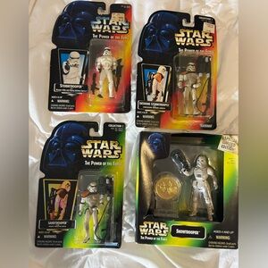 Star Wars collection of 4 action figures Kenner troopers